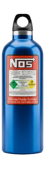 Botella de Agua de Aluminio Estilo JDM NOS | Antigoteo, Deportiva 500ml